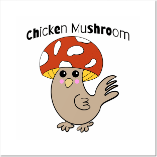 Chicken Mushroom Posters and Art